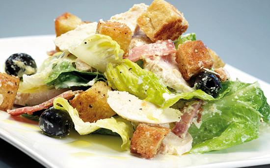 Caesar Salad with Nutty Krust Croutons