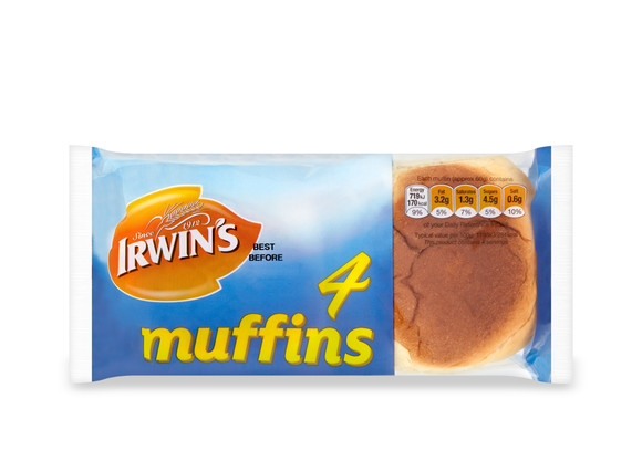 Irwin’s Original - Muffins (4’s) 240g