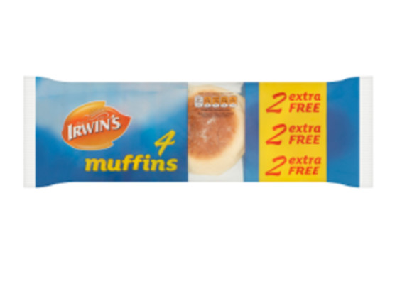 Irwin’s Original - Muffins (4+2) 400g